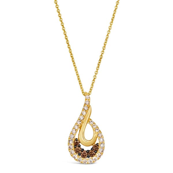 Le Vian(R) 14kt. Gold 1/6ctw. Diamond Pendant - image 