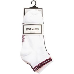 Womens Steve Madden 6pk. Heart Scallop Quarter Socks