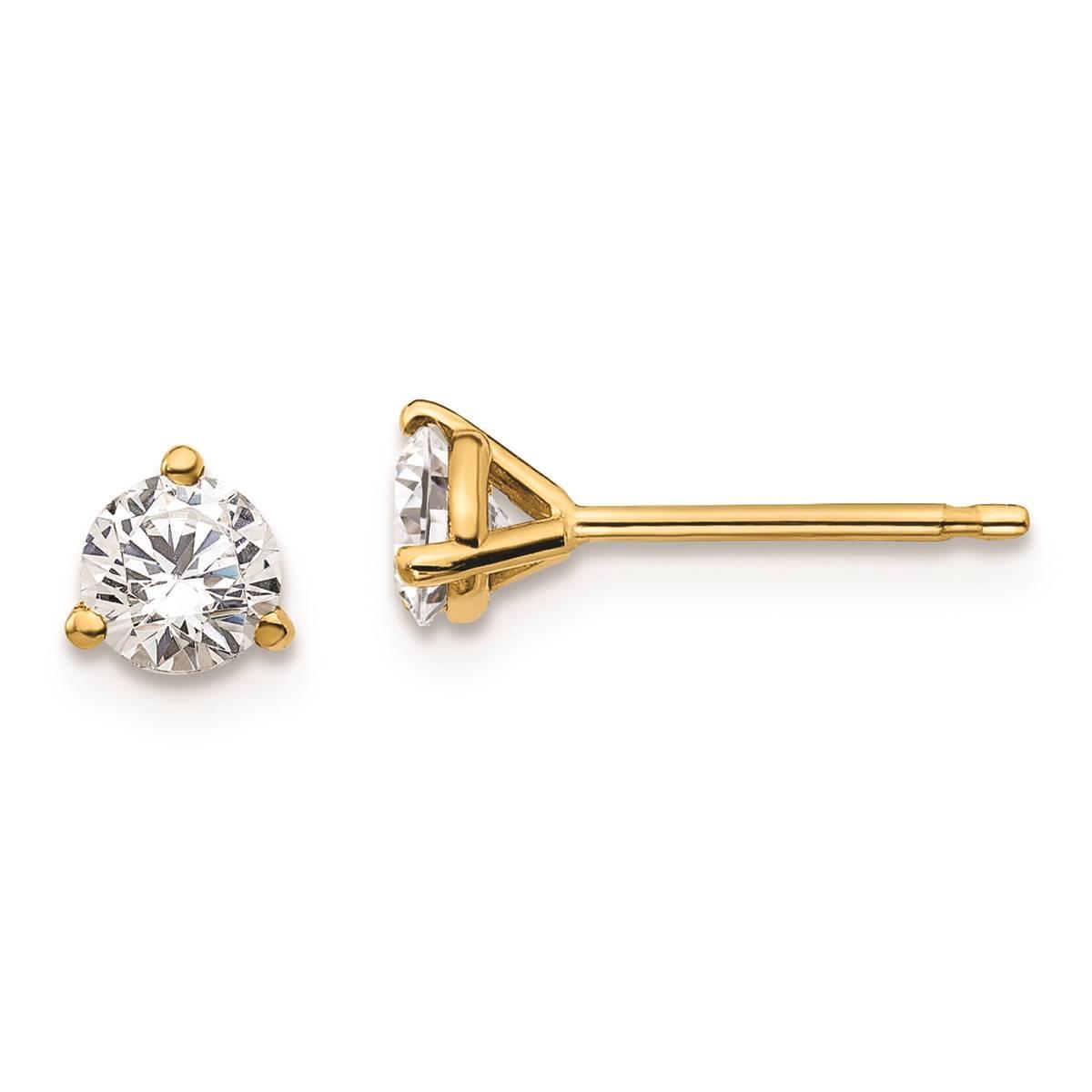 Pure Fire 14kt. Yellow Gold 1/2ctw. Lab Grown Diamond...