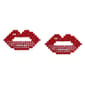 Betsey Johnson Sweetheart Lips Stud Earrings - image 2