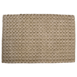HomeRoots Natural Jute Geometric Hand Woven Area Rug