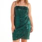 Juniors Plus Emerald Sundae Sequin Tulip Sheath Dress - image 3
