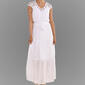 Plus Size Luxology Short Sleeve V-Neck Smock Waist Maxi Dress - image 3