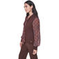 Womens Tommy Hilfiger Long Plaid Sleeve Tie Neck Sweater - image 3