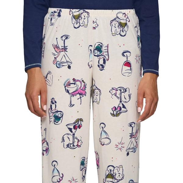 Plus Size HUE® Another Round Long Pajama Pants