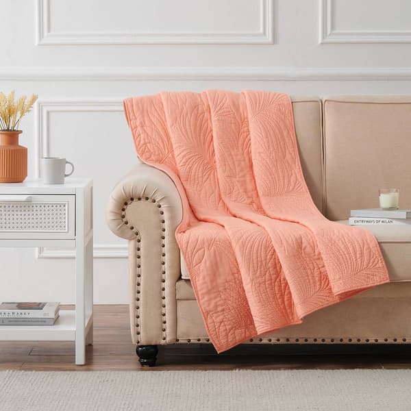 Greenland Home Fashions(tm) Palm Coast Reversible Quilted Throw - image 