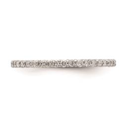 Pure Fire 14kt. White Gold Lab Grown Diamond Shared Prong Band