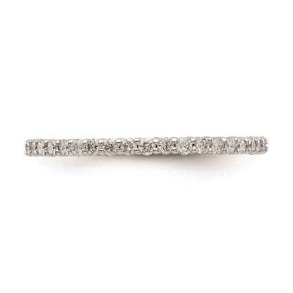 Pure Fire 14kt. White Gold Lab Grown Diamond Shared Prong Band
