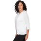 Petite Emaline Verde Grove I 3/4 Sleeve Pointelle Cardigan - image 3