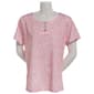 Plus Size Preswick & Moore(R) Short Sleeve Venetian Check Rings Tee - image 1