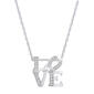 Eternal Promise&#40;tm&#41; Sterling Silver 1/10ctw. Love Pendant - image 1
