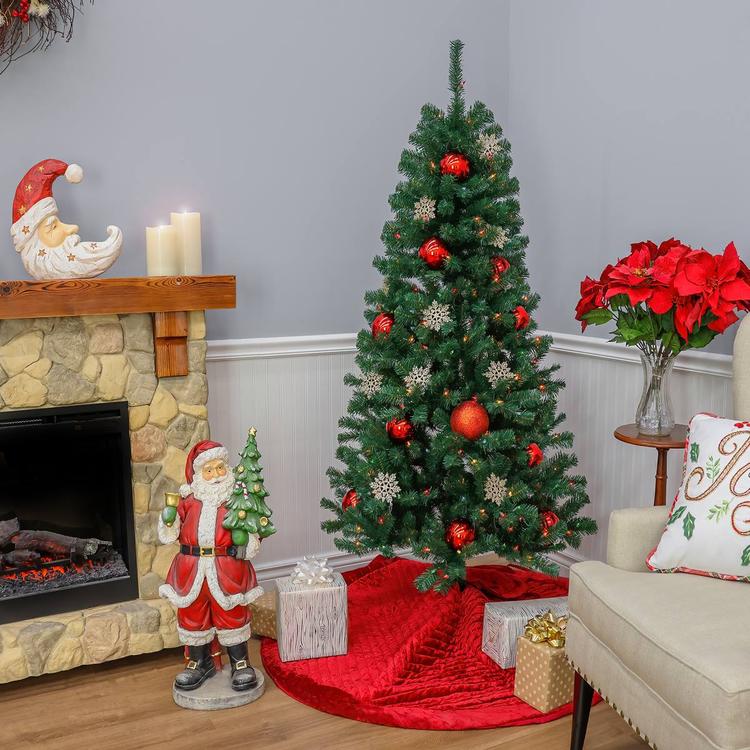 National Tree 6ft. Acacia Christmas Tree w/ Multicolor Lights