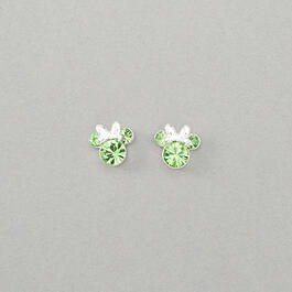Disney Minnie August Birthstone Stud Earrings