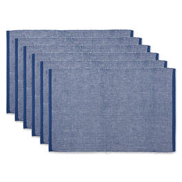 DII(R) Design Imports 2-Tone Ribbed Placemats - Set of 6