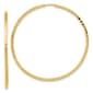 Gold Classics&#40;tm&#41; 44mm. 14kt. Diamond Cut Square Tube Earrings - image 1