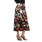 Womens 24/7 Comfort Apparel Animal Elastic Waist Maxi Skirt - image 1