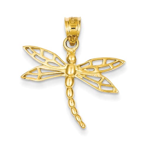 Gold Classics&#40;tm&#41; 14kt. Yellow Gold Dragonfly Pendant - image 
