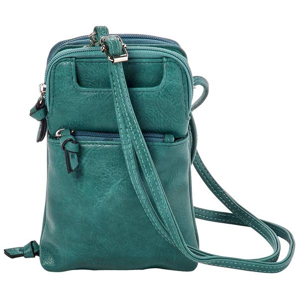 Bueno Waxy Calf Crossbody Wallet