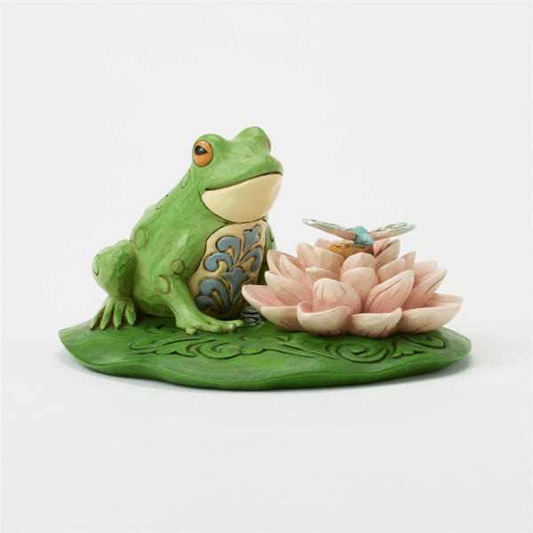 Jim Shore Heartwood Creek Frog on Lilypad Figurine