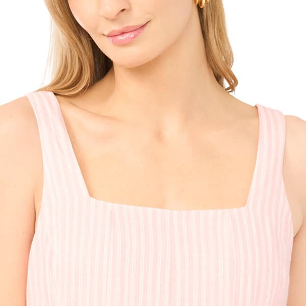 Womens Cece Sleeveless Stripe Cotton Poplin A-Line Tank Dress