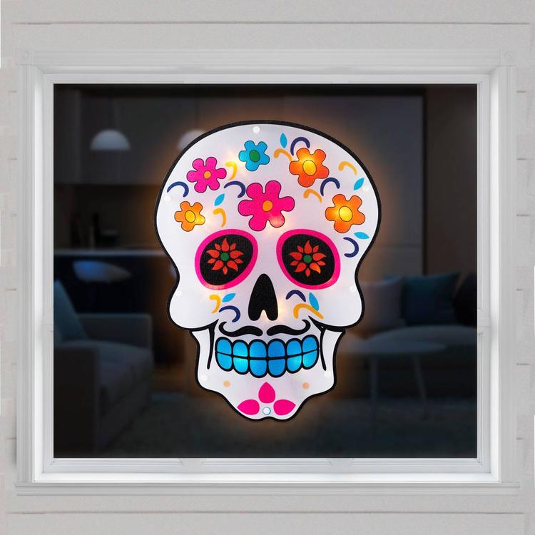 Northlight Seasonal 15in. Lighted Day of the Dead Silhouette