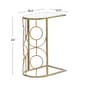 9th & Pike&#174; Arched Glass And Metal Side Table - image 4