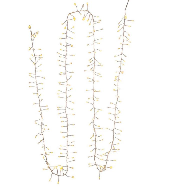 Kurt Adler Fairy Cluster Garland w/ Cool White LED Twinkle Lights