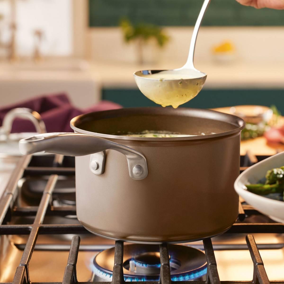Anolon® Ascend Hard Anodized Nonstick Saucepan with Lid - 3-Quart