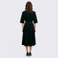 Womens Perceptions Elbow Sleeve w/ Faux Leather Belt A-Line Dress - image 4
