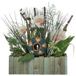 Seashell Coral Onion Grass in Pot