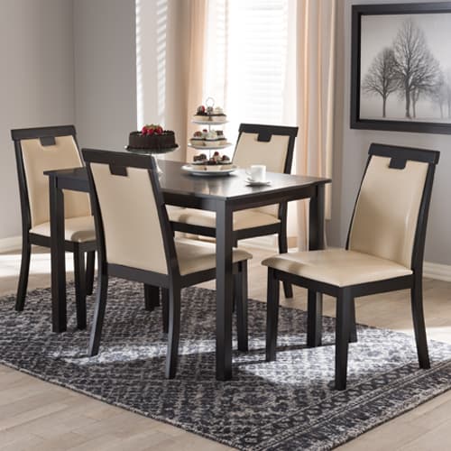 Baxton Studio Evelyn 5pc. Dining Set