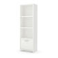 South Shore Step One 3 Shelf Bookcase with Door-Pure White - image 1