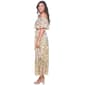 Womens Violet B Off Shoulder Floral Chiffon Tier Maxi Dress - image 4