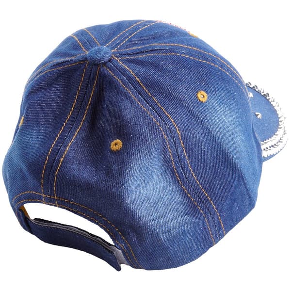 Womens Madd Hatter Breast Cancer Denim Baseball Cap