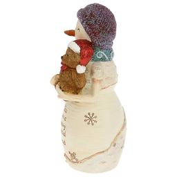 Pavilion 5in. Bear-Y Special Snowman Holding Teddy Bear