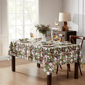 Threadmade Pinecone Plaid Holiday Fabric Tablecloth - image 2