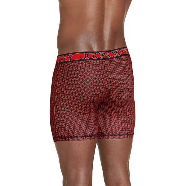 Mens Jockey&#174; 3pk. Active Micro Boxer Briefs - Red