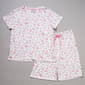 Womens Karen Neuburger Short Sleeve Butterfly Bermuda Pajama Set - image 2