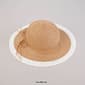 Womens Madd Hatter Shimmer Large Brim w/ Band Straw Hat - image 2