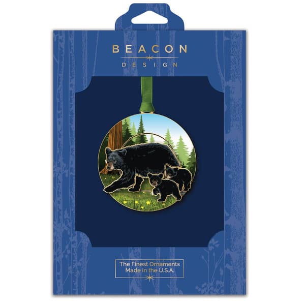 Beacon Design''s Black Bear & Cubs Ornament