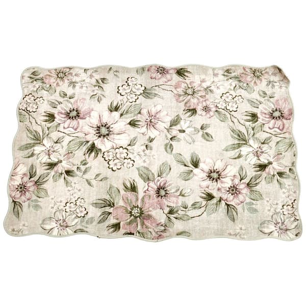 Nourison Scalloped Edges Floral Rug - image 