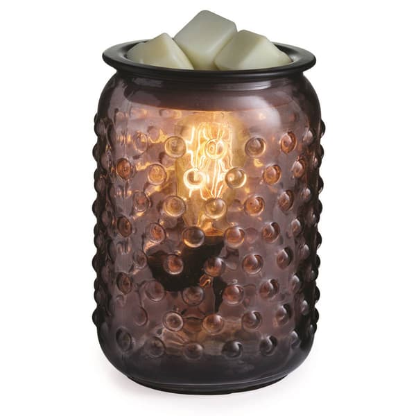 Candle Warmers Etc. Smoky Hobnail Vintage Bulb Wax Warmer - image 