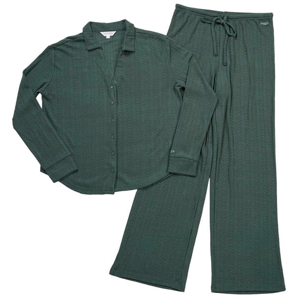 Womens Danskin Winter Pointelle Pajama Set