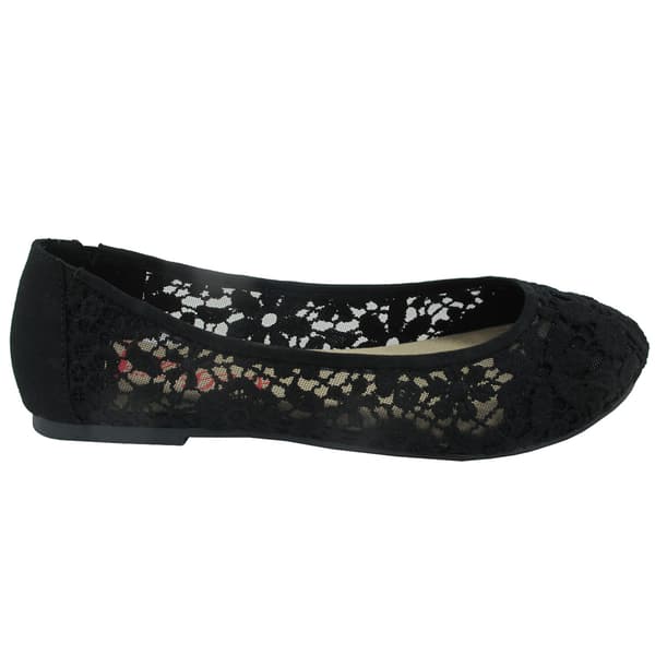 Womens Jellypop Liliana Crochet Lace Ballet Flats
