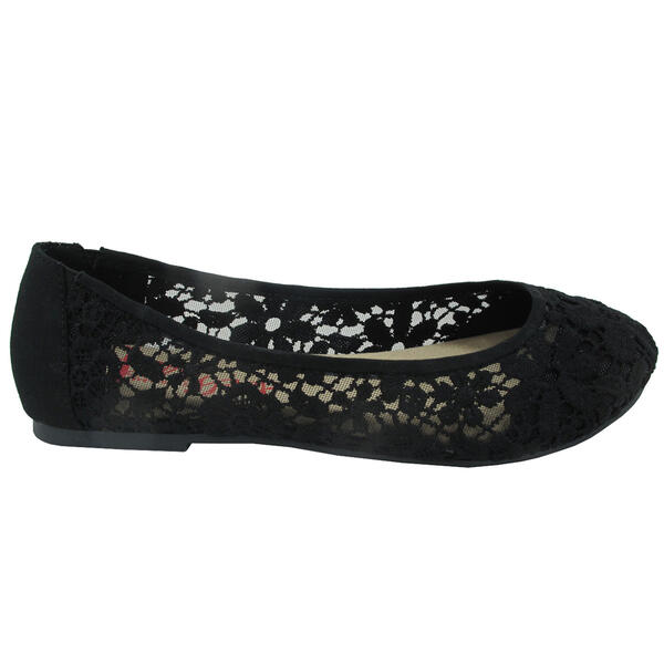 Womens Jellypop Liliana Crochet Lace Ballet Flats - image 