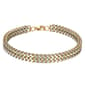 Mens Lynx Stainless Gold-Tone Bracelet - image 1