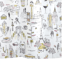 Nicole Miller City Girl Shower Curtain