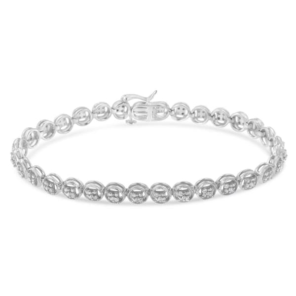 Diamond Classics&#8482; 1/4ctw. Diamond Circle Frame Tennis Bracelet