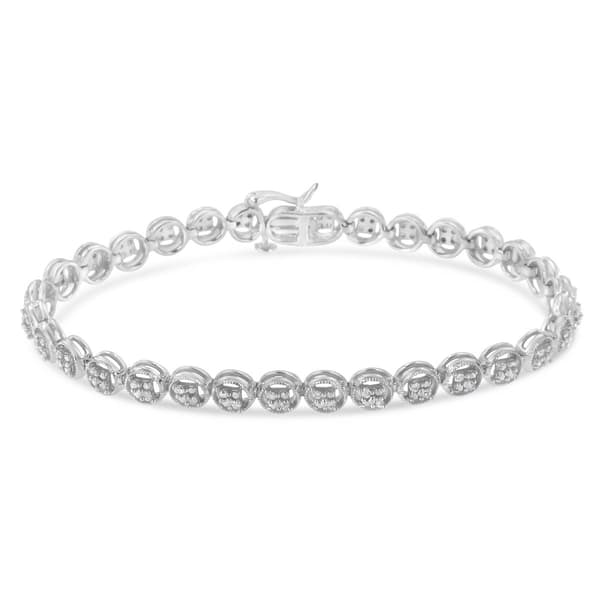 Diamond Classics&#8482; 1/4ctw. Diamond Circle Frame Tennis Bracelet