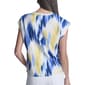 Womens DKNY Sport Cap Sleeve Abstract Knot Front Blouse - image 2